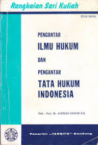 Pengantar Ilmu Hukum Dan Pengantar Tata Hukum Indonesia